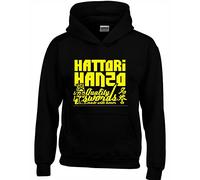 Crown Designs Hattori Hanzo Cool Funky Geek Nerd Gift Unisex Hoodies for Men, Women & Teenagers - Black/Medium