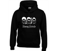 Crown Designs Heavy Metals Cool Funky Geek Nerd Gift Unisex Hoodies for Men, Women & Teenagers - Black/Small