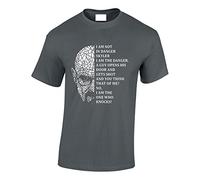 Crown Designs I Am The One Who Knocks Crime Lord TV Show Inspired for Men & Teenagers T-Shirts Tops - Charcoal/X-Large
