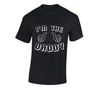Crown Designs Im The Daddy Funny Cool for Men & Teenagers T-Shirts Tops - Black/XX-Large