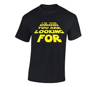 Crown Designs Im The Droid You are Looking for Sci Fi Movie Film Inspired for Men & Teenagers T-Shirts Tops - Black/XX-Large