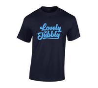 Crown Designs Lovely Jubbly Cool Premium Quality Regular Fit T-Shirt Top for Men and Teens - Blue/L