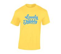 Crown Designs Lovely Jubbly Cool Premium Quality Regular Fit T-Shirt Top for Men and Teens - Yellow/4XL