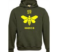 Crown Designs Methylamine Golden Moth Chemical Symbol Crime Lord TV Show Inspired Gift Unisex Hoodies for Men, Women & Teenagers - Military Green/Medium