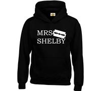 Crown Designs Mrs Shelby Action TV Show Inspired Gift Unisex Hoodies for Men, Women & Teenagers (Black/XX-Large)
