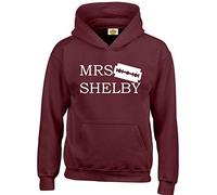 Crown Designs Mrs Shelby Action TV Show Inspired Gift Unisex Hoodies for Men, Women & Teenagers (Maroon/XX-Large)