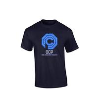 Crown Designs OCP Vintage Sci Fi Movie Film Inspired Premium Quality Regular Fit T-Shirt Top for Men and Teens - Navy / 3X-Large
