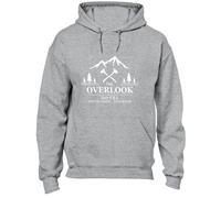 Crown Designs Overlook Hotel Classic Horror Movie Inspired Premium Quality Unisex Hoodies for Men, Women and Teens - Grey / 3XL