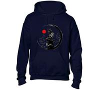 Crown Designs Painted Samurai Cool Premium Quality Unisex Hoodies for Men, Women and Teens - Blue/M