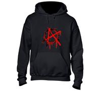 Crown Designs Punks Not Dead Cool Premium Quality Unisex Hoodies for Men, Women and Teens - Black / 5XL