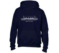 Crown Designs Rms Titanic Cool Premium Quality Unisex Hoodies for Men, Women and Teens - Blue / 5XL