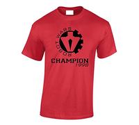 Crown Designs Robot Wars Champion 1998 Novelty Gifts for Men & Teenagers T-Shirts Tops - Red/XX-Large