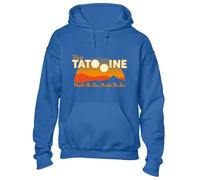 Crown Designs Tatooine Suns Space Wars Sci Fi Movie Film Inspired Premium Quality Unisex Hoodies for Men, Women and Teens - Blue/L