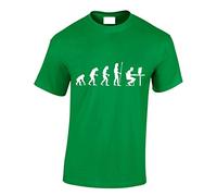 Crown Designs The Evolution of a Pc Gamer Cool Video Game Fan for Men & Teenagers T-Shirts Tops - Green/XX-Large