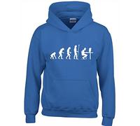 Crown Designs The Evolution of a Pc Gamer Cool Video Game Fan Gift Unisex Hoodies for Men, Women & Teenagers - Royal/Large