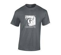 Crown Designs The Ministry of Silly Walks Comedy TV Show Inspired Premium Quality Regular Fit T-Shirt Top for Men and Teens - Charcoal/4XL