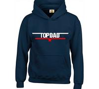 Crown Designs Top Dad Action Movie Film Inspired Gift Unisex Hoodies for Men, Women & Teenagers - Navy/X-Large