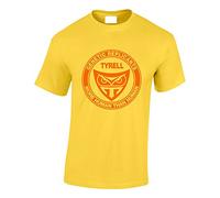 Crown Designs Tyrel Brand Symbol Sci Fi Movie Film Inspired for Men & Teenagers T-Shirts Tops - Yellow/X-Large