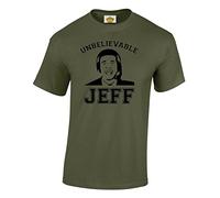 Crown Designs Unbelievable Jeff Chris Kamara Silhouette Awesome Sports Fan for Men & Teenagers T-Shirts Tops - Military Green/Large