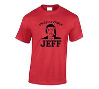Crown Designs Unbelievable Jeff Chris Kamara Silhouette Awesome Sports Fan for Men & Teenagers T-Shirts Tops - Red/X-Large