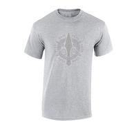 Crown Designs Viking Dagger Cool Novelty Premium Quality Regular Fit T-Shirt Top for Men and Teens - Sports Grey/S