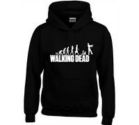 Crown Designs Walking Dead Evolution Zombie TV Show Inspired Gift Unisex Hoodies for Men, Women & Teenagers - Black/X-Large
