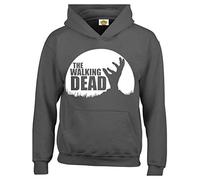 Crown Designs Walking Dead Zombie TV Show Inspired Gift Unisex Hoodies for Men, Women & Teenagers - Charcoal/XX-Large