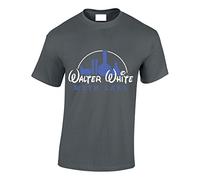 Crown Designs Walter White Meth Labs Crime Lord TV Show Inspired for Men & Teenagers T-Shirts Tops - Charcoal/XX-Large