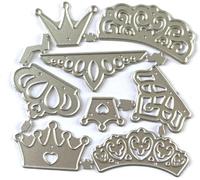 Crown Die Cuts for Card Making, Scrapbooking Die-Cuts,Crown Metal Cutting Dies Congratulations Die Cuts Happy Birthday Embossing Stencils Template for DIY Scrap-Booking Decor Wedding Blessing Card