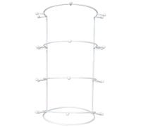 Crown Display Case, Jewelry Stand, 4-Tire Metal Crown Display Case, Smooth Headband Holder, Elegant Hair Accessories Organizer for Women Girls