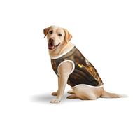 Crown Dog Pure Cotton Tshirts for Medium & Large Dogs,Breathable Stretchy Tank Top Sleeveless Vest Tee Shirt