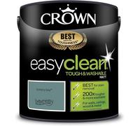 CROWN EASY CLEAN MATT EMULSION PAINT 2.5L WALLS CEILINGS WOOD METAL ALL COLOURS