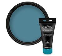 Crown EASYCLEAN BATHROOM Teal Anti Mould Paint Tester Pot Sample 40ml | Try Teal before you buy. Anti-mould bathroom paint sample. Mould & condensation resistant. Low VOC