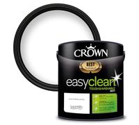 Crown Easyclean Tough & Washable Matt Paint Pure Brilliant White - 2.5L