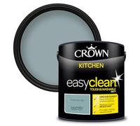 Crown Easyclean Kitchen Matt Emulsion, Greaseguard+ Washable, Multi-Surface, Simply Duck Egg 2.5L