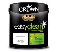 Crown Easyclean Matt Emulsion Paint 2.5L Pure Brilliant White