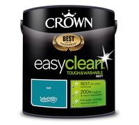 Crown Easyclean Matt Emulsion Paint 2.5L Teal