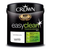 Crown Easyclean Matt Emulsion Paint Pure Brilliant White 2.5L