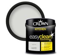 Crown EASYCLEAN Mid Grey Kitchen Paint - Matt Wall Paint 2.5L