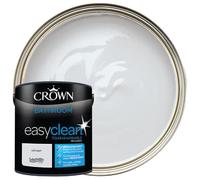 Crown Easyclean Mid Sheen Emulsion Bathroom Paint - Soft Steel - 2.5L