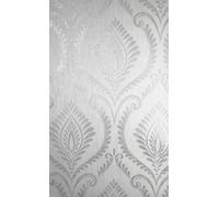 Crown Estelle Damask Grey Wallpaper M1756