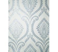 Crown Estelle Damask Mineral Blue Wallpaper M1757