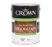 Crown Exterior All Purpose Woodstain - 5L - Antique Pine