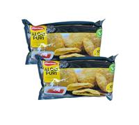 Crown Farms Frozen Aloo Puri 500g Potato Snacks Ready to Fry Authentic Indian Snack No Artificial Preservatives Pack of 2
