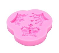 Crown Fondant Moulding Silicone Baking Tray for Cake Decoration Chocolate Candy with Three Slots for Making Cakes Gummies Mousse Cakes Puddings Chocolates Fruit Pies Cubes