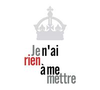 Crown French Rien a Mettre Large Canvas Wall Art Print