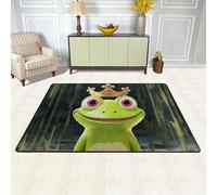 Crown Frog Area Rugs for Living Room Non-Slip Washable Rug Modern Floor Carpet Large Fuzzy Rugs Ultra Soft Plush Indoor Throw Carpet for Bedroom Dining Room Home Decor 36"x24"