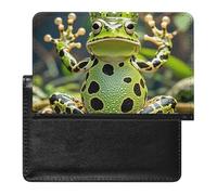 Crown Frog Passport Holder ID Card Protector Case Holder Travel Pack Unisex-adult Waterproof Passport