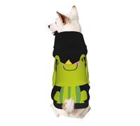 Crown Frog Print Dog Hoodie Sweatshirt For Small Dogs, Warm, Soft And Breathable Pet Clothes, Easy To Wear Jumper For Winter And Fall Warm