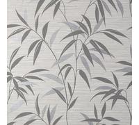 CROWN Fusion Leaf Soft Grey Wallpaper M1771